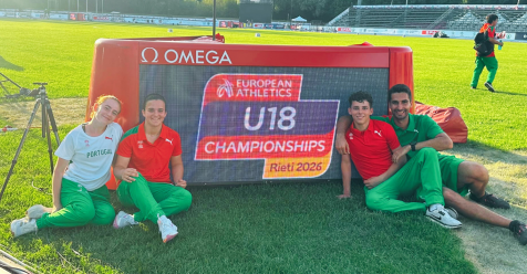 Atletas do Juventude Vidigalense representam Portugal no Campeonato da Europa de Sub-18
